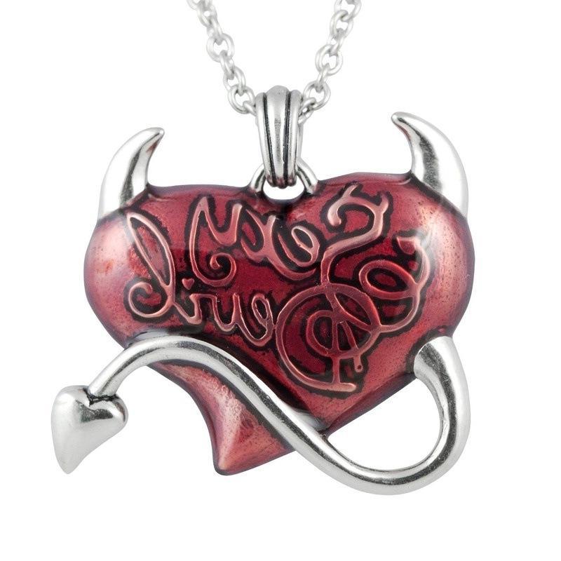 Wholesale  personality sexy red heart pendant necklace