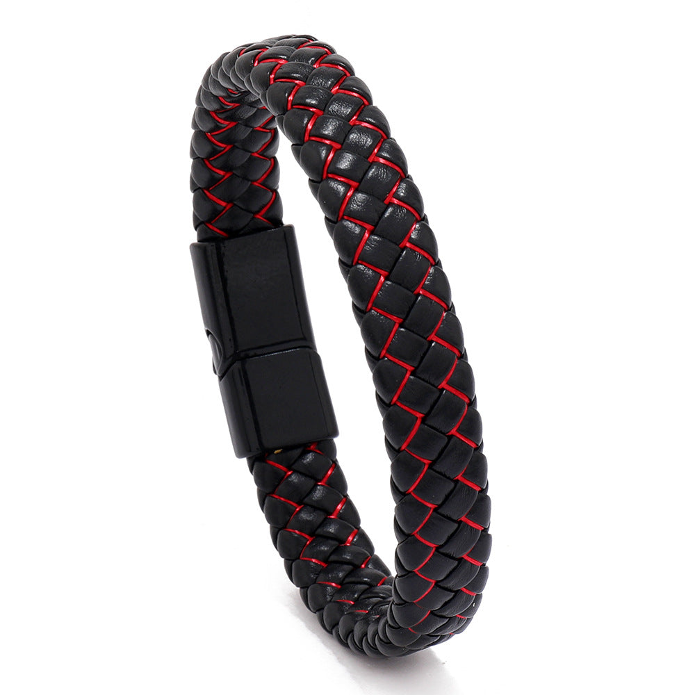 Wholesale 2PCS Leather braided bracelet