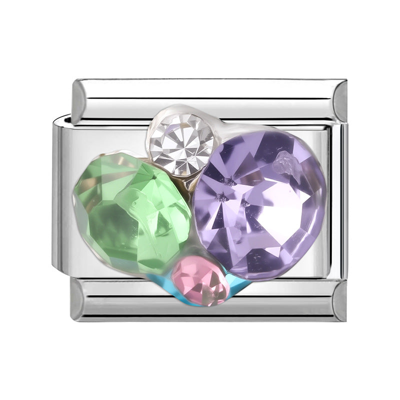 Wholesale 9mm Italian Charm Starter Bracelets DIY Butterfly Series Stainless Steel Composable Bracelet