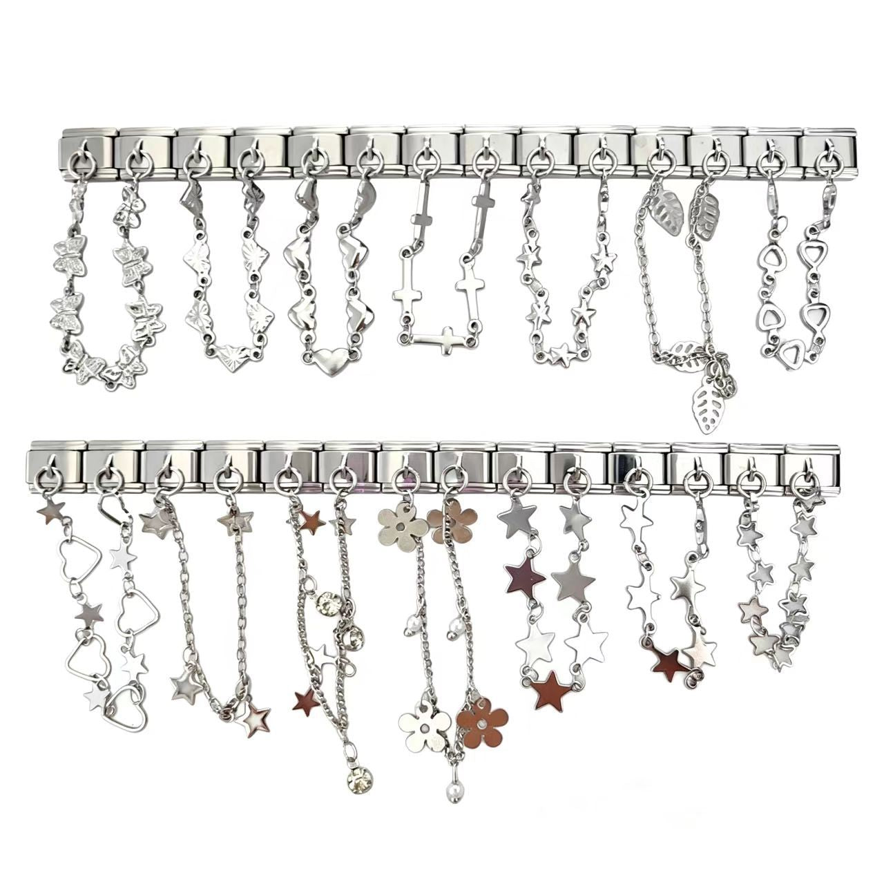 Wholesale Modular DIY Bracelets,  Stainless Steel Fashion Accessory for Resale