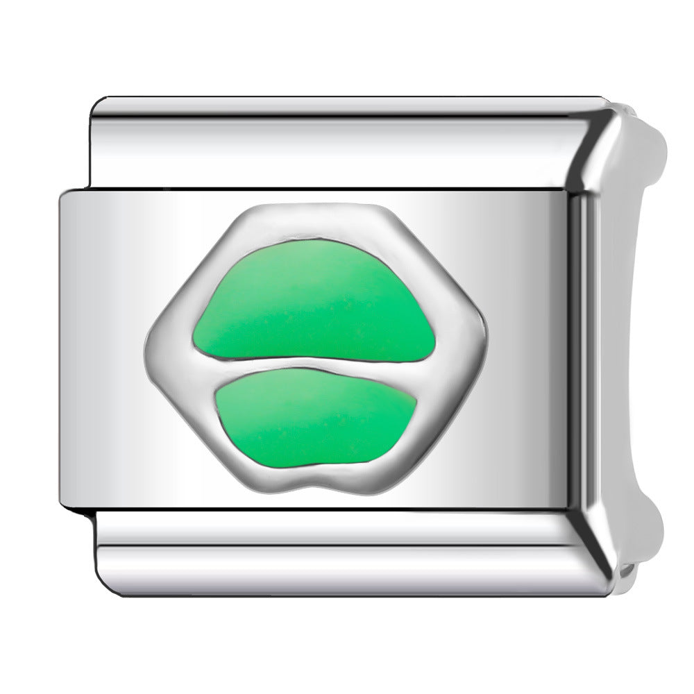 Wholesale Italian Charm Bracelet 9mm DIY Splicing Creative Pattern Stainless Steel Composable Bracelet