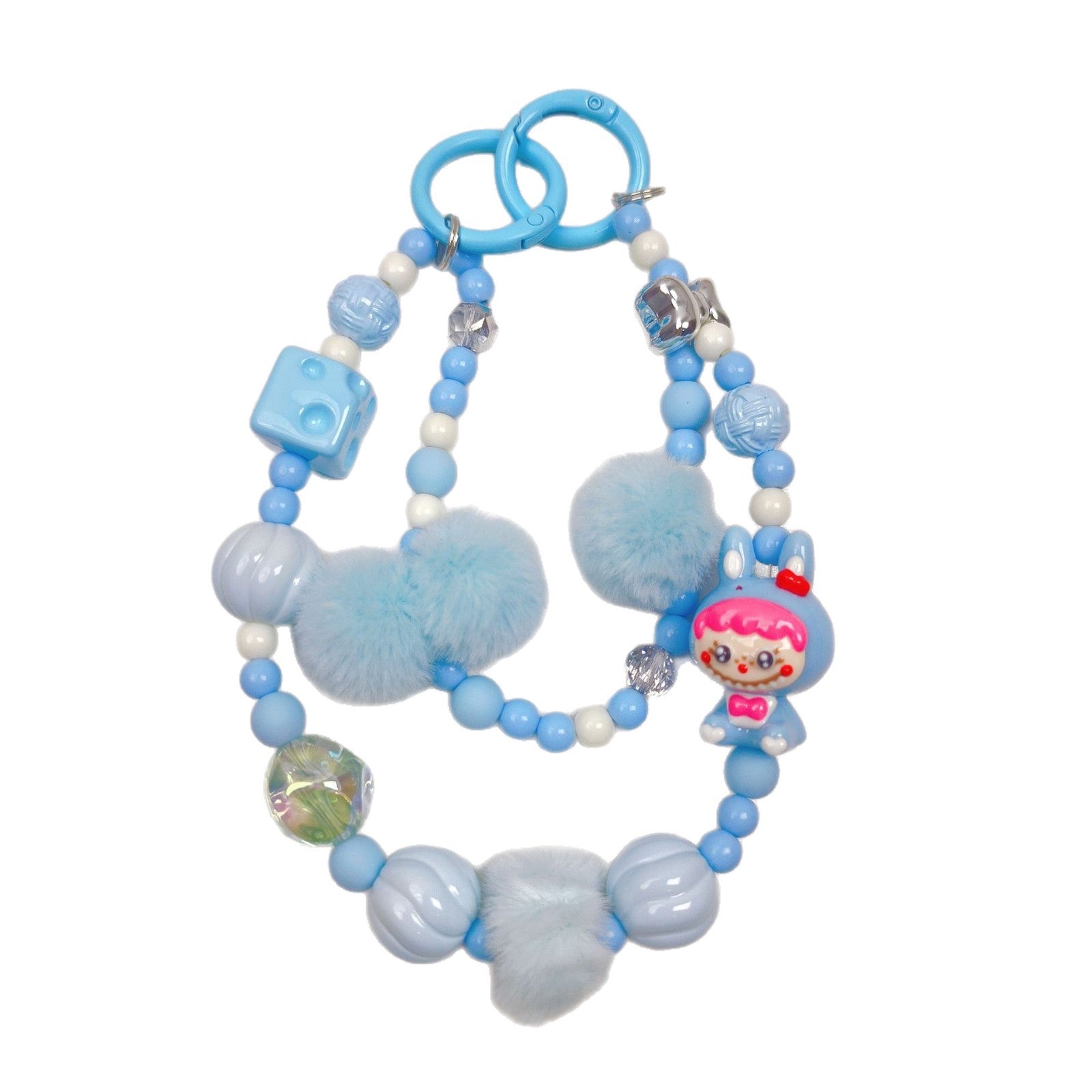 Wholesale Color Block Hand-painted Beaded Keychain  ACCVIP