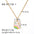 Wholesale  Retro  Stainless Steel Oil Drop Pendant Necklace