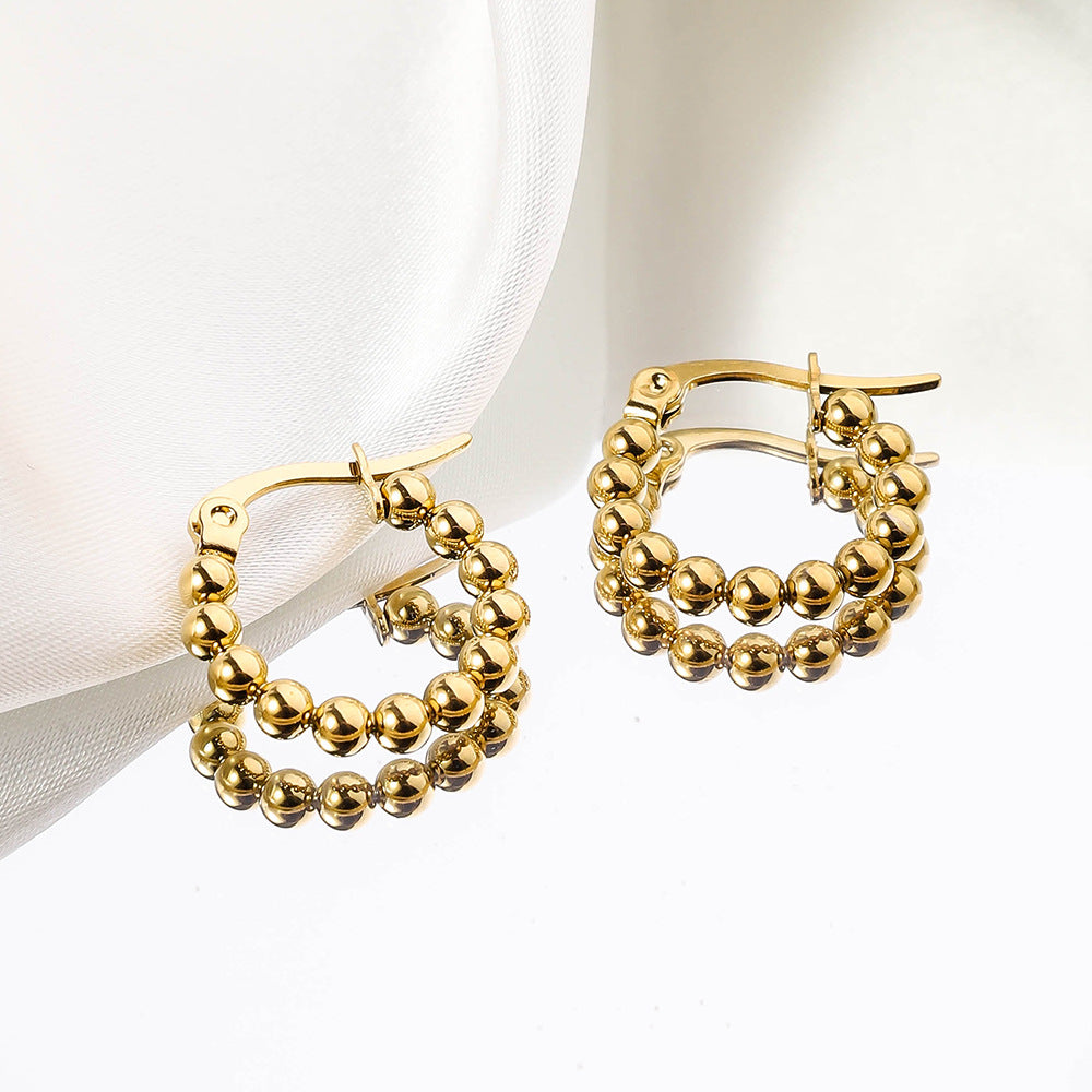 Wholesale Stainless Steel Geometric Irregular Shaped Earrings ACC-ES-RuiX010