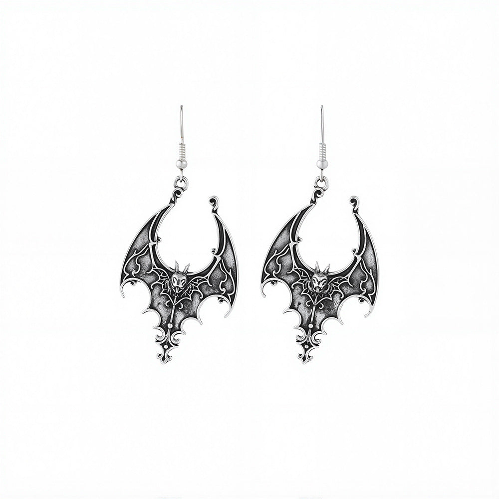 Wholesale Vintage Black Bat Earrings