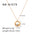 Wholesale Stainless Steel Geometric Round Pendant Plated with 18K Moon and Sun Necklace