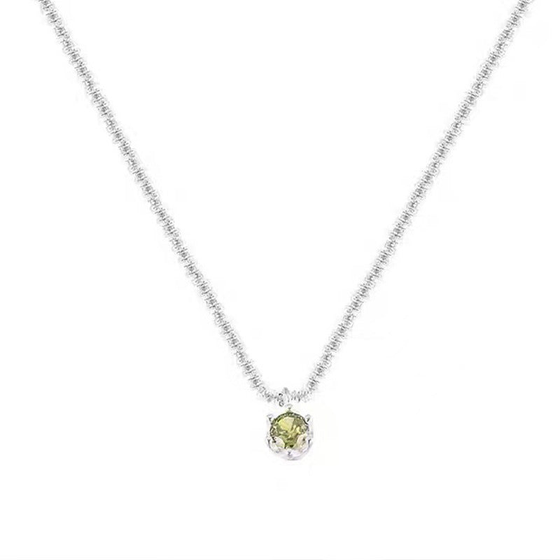 Wholesale Retro Green Alloy Pendant Necklace