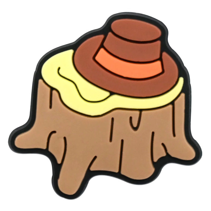 Wholesale   Random 100pcs Thanksgiving series PVC Soft Rubber Shoe Buckle Decoration