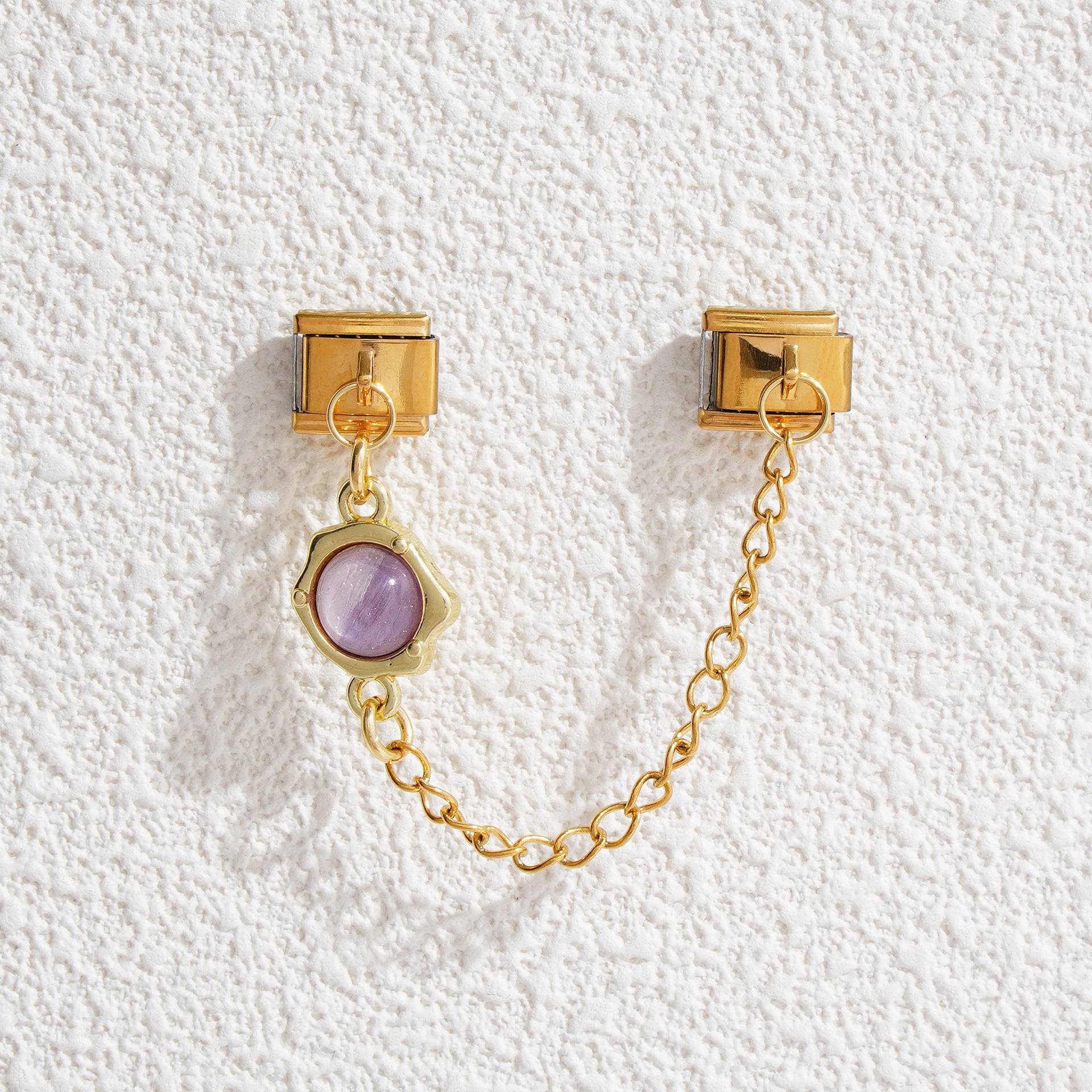 Wholesale 5pcs Italian Charm Bracelet 9mm DIY Splicing Evil Eye Pendant Stainless Steel Composable Bracelet