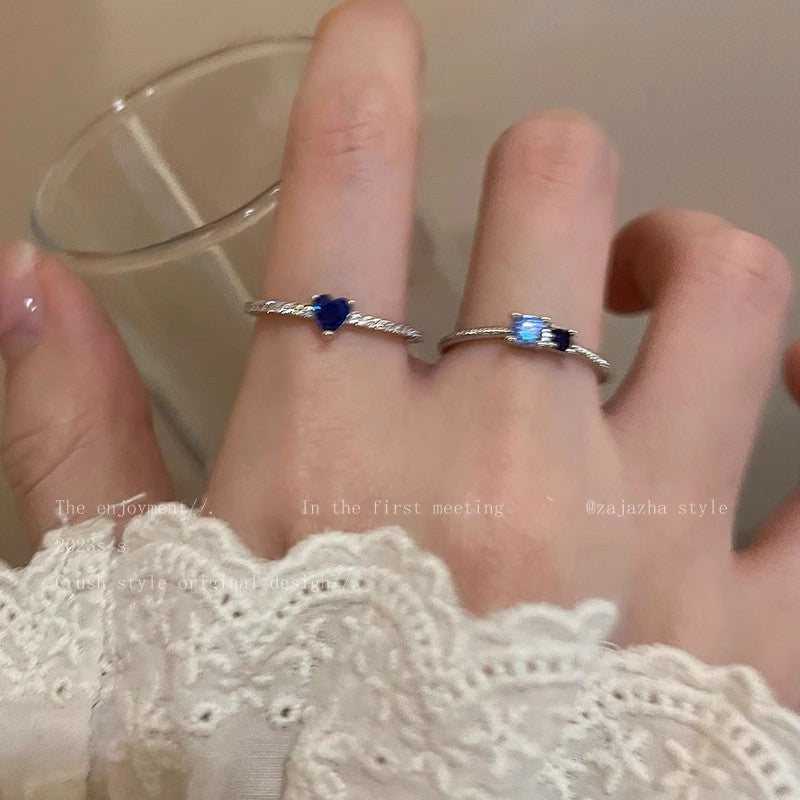 Wholesale  Blue Ocean series personalized index finger ring