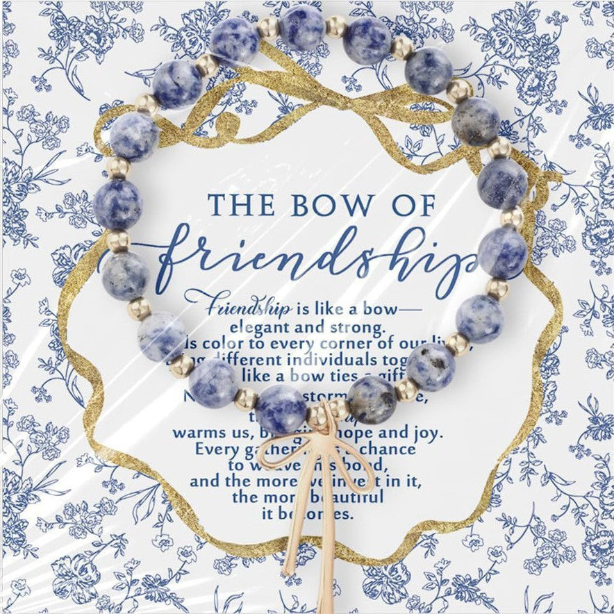 Wholesale Pink Zebra 8mm Blue Stone Gold Bead Ribbon Pendant  Bracelet