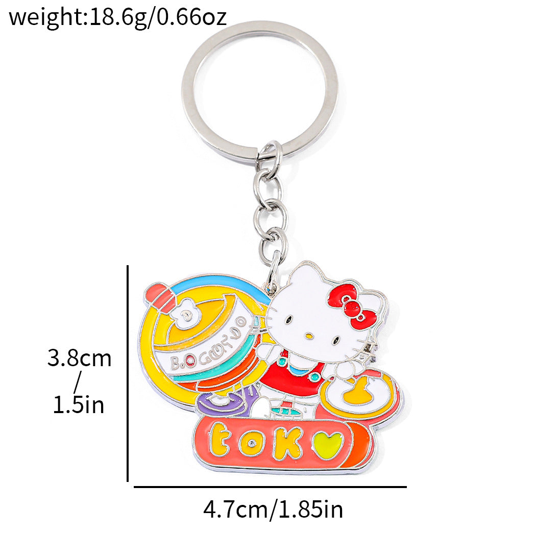Wholesale Cute KT Cat Keychain Creative Car Keychain ACCVIP