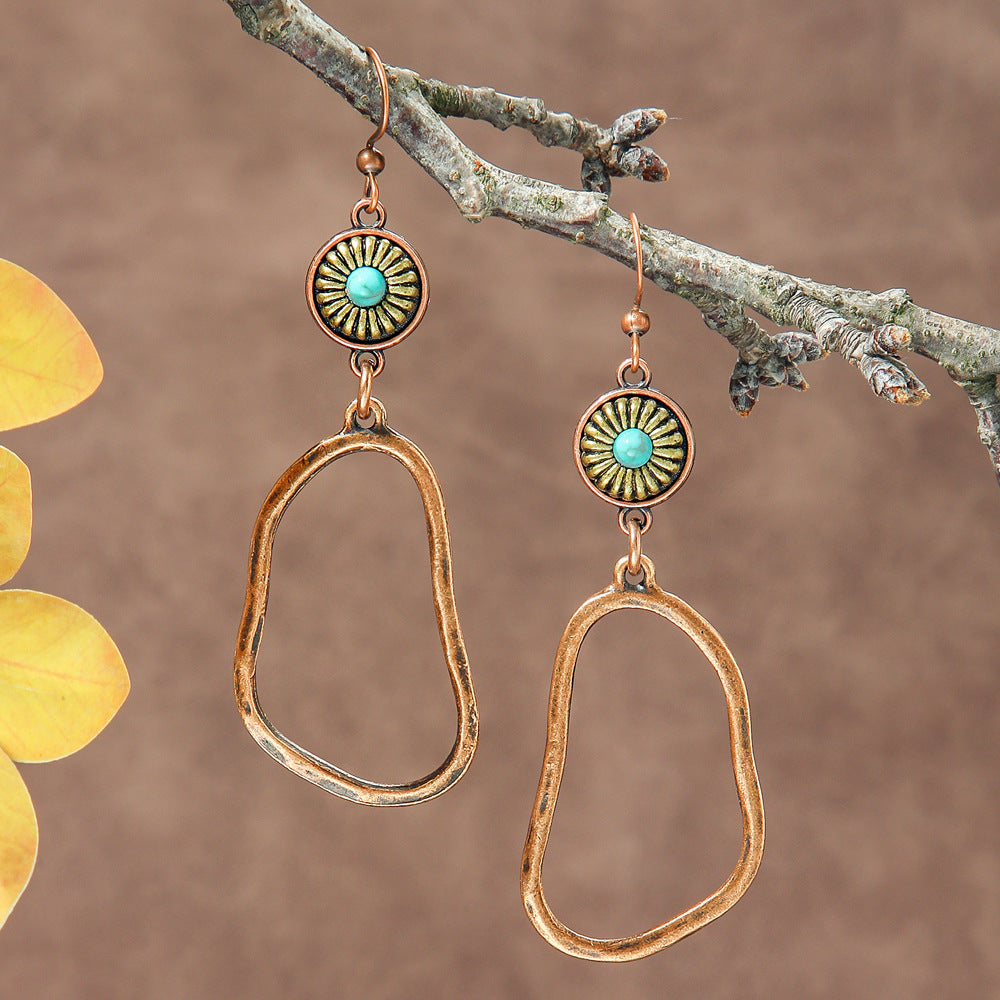 Wholesale Bohemian Geometric Earrings Fashion Accessory Boutique Resale