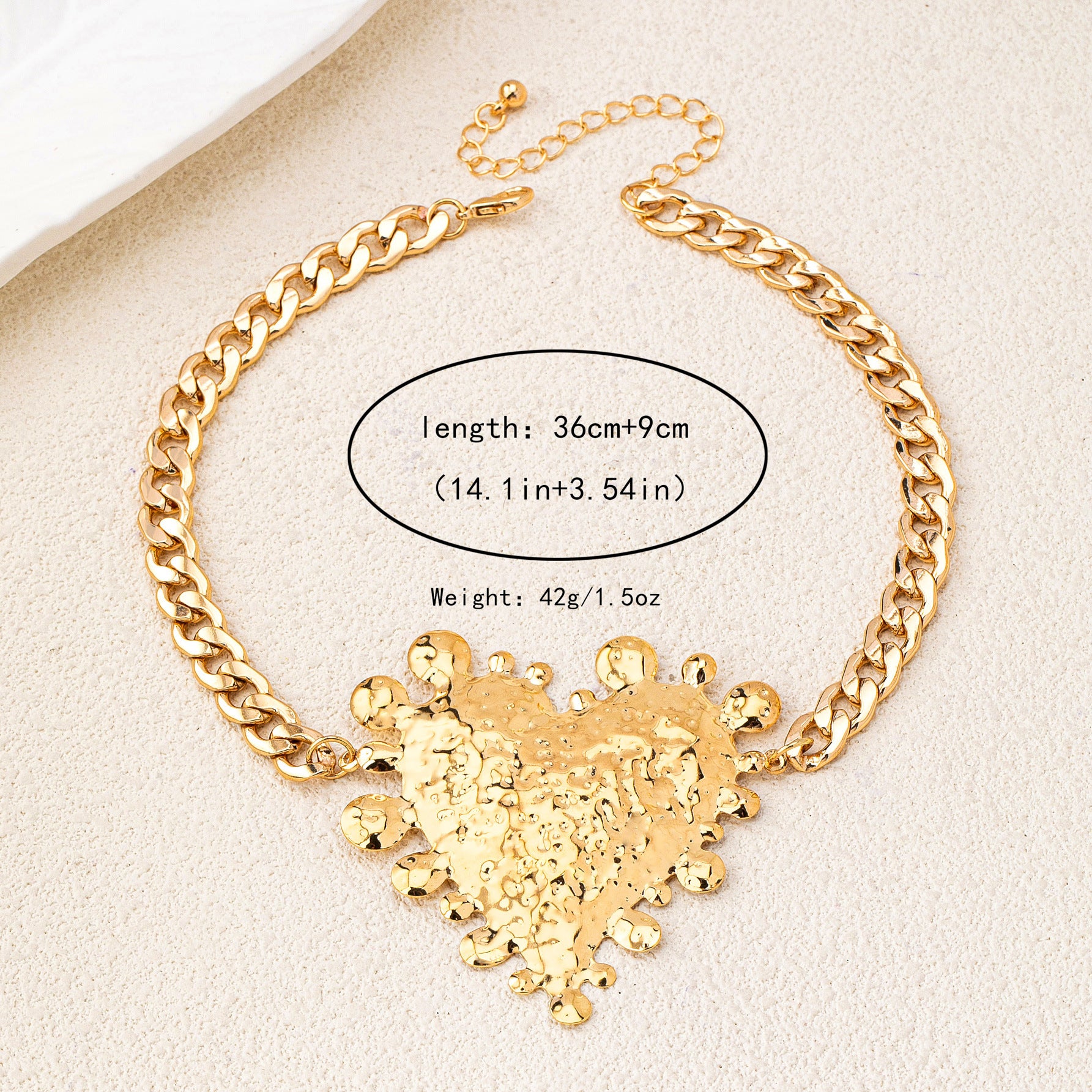 Wholesale Exaggerated Big Heart Pendant Necklace Women S Street Party Fashion Jewelry Gift Boutique Resale