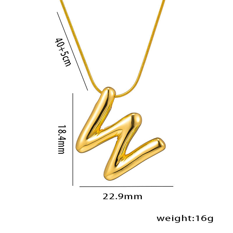 Wholesale Stainless Steel English Letter Necklace ACC-NE-KuCai014