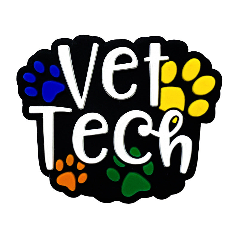 Wholesale 10pcs Colorful Dog Paws Food Grade Cartoon Beads Focal Beads DIY Accessories ACC-BDS-WDX071