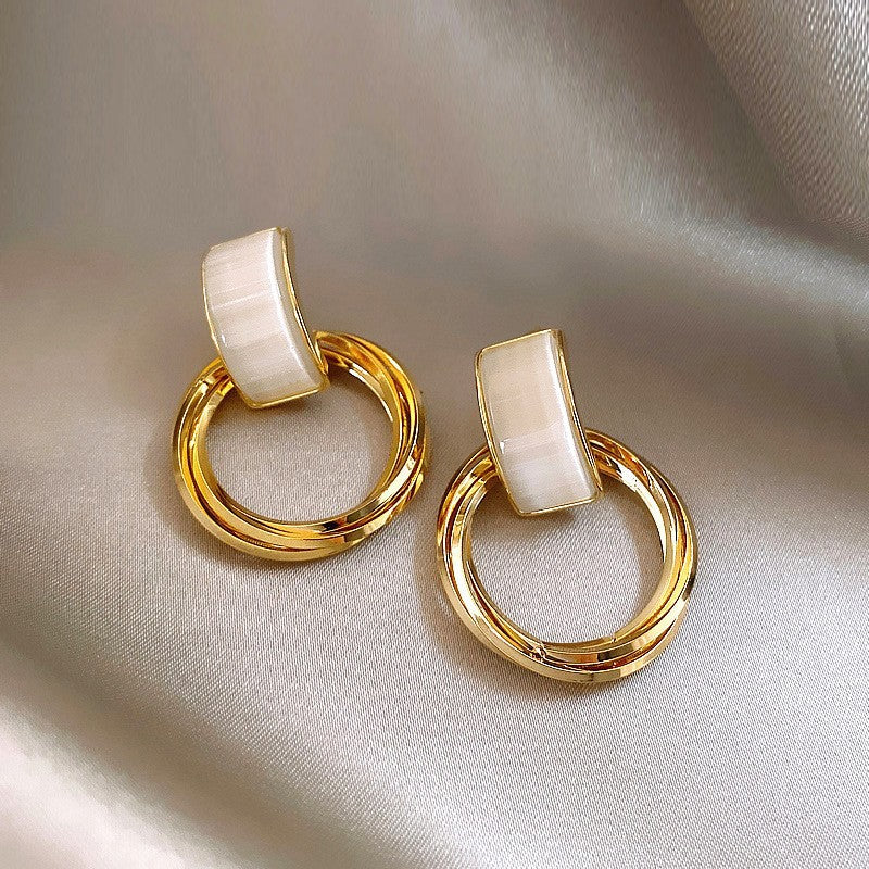 Wholesale s925 silver needle long square tassel earrings