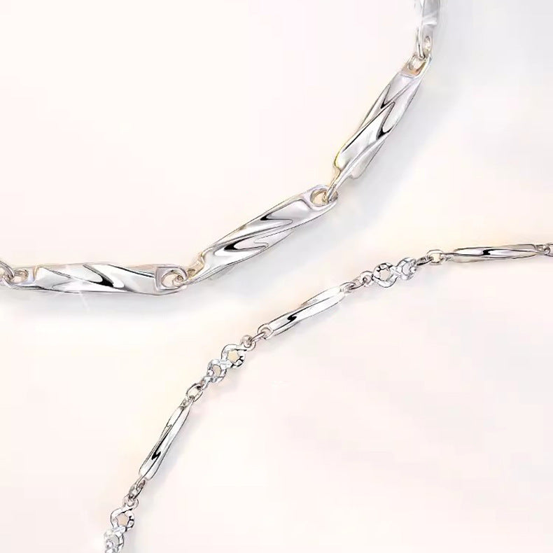 Wholesale s925 Silver Mobius couple bracelet