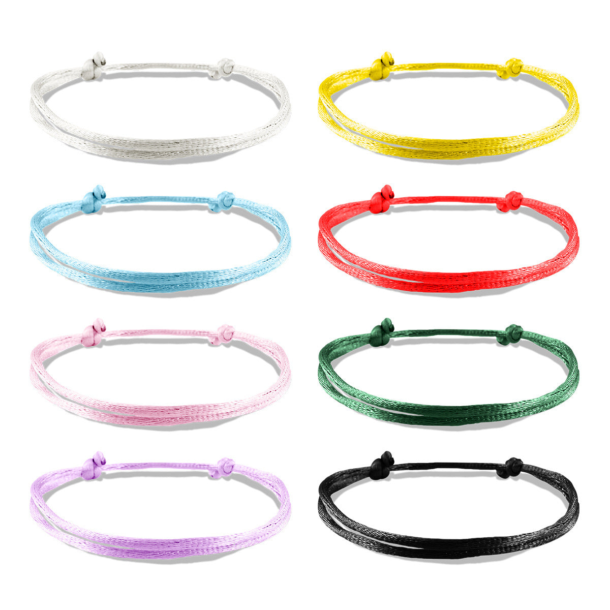 Wholesale Colorful Waterproof  Adjustable Hand-woven Bracelet