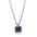 Wholesale Geometric Lapis Lazuli Titanium Steel Necklace