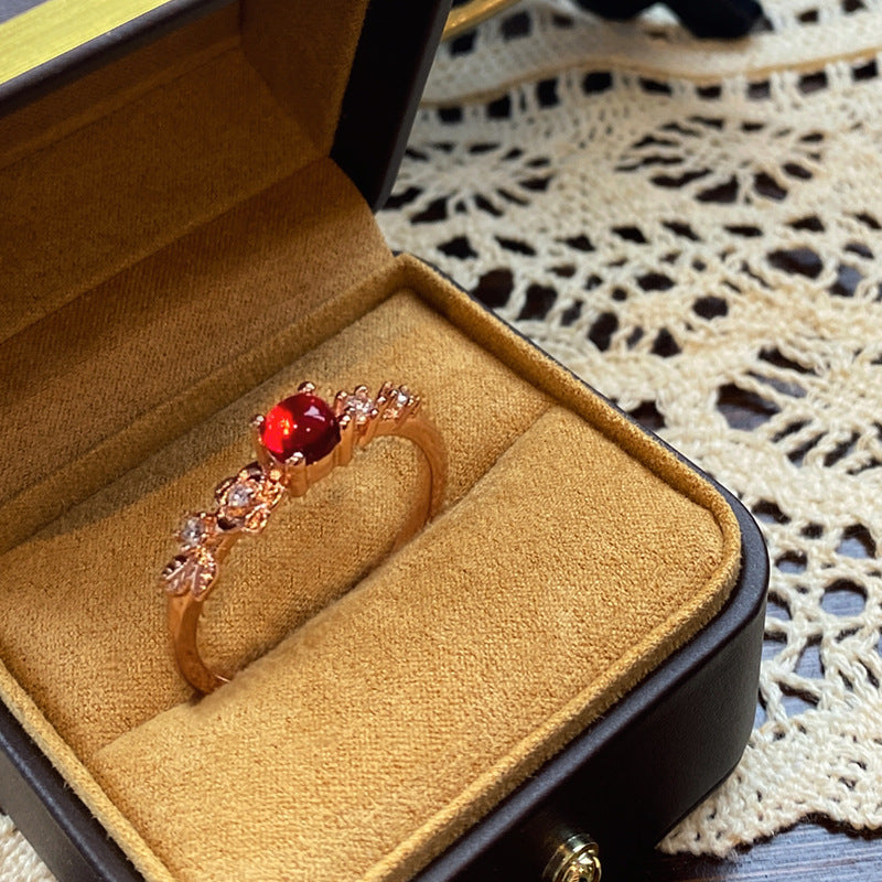 Wholesale Vintage Medieval Style Zircon Hollow Ring Adjustable Rings ACC-RS-GeLeisi002