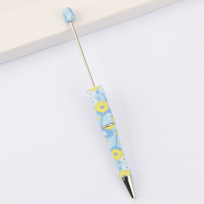 Wholesale Beadable Pens Leopard Print Floral Cow Independence Day Print DIY Beaded Pens ACC-PN-JinBN015