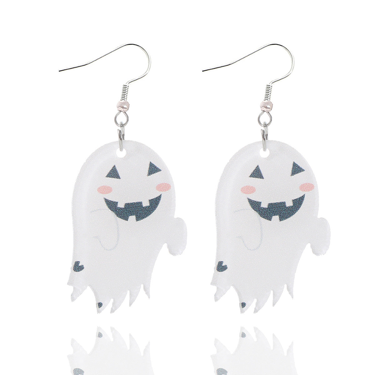 Wholesale  cartoon little ghost cute funny ghost jewelry acrylic earrings