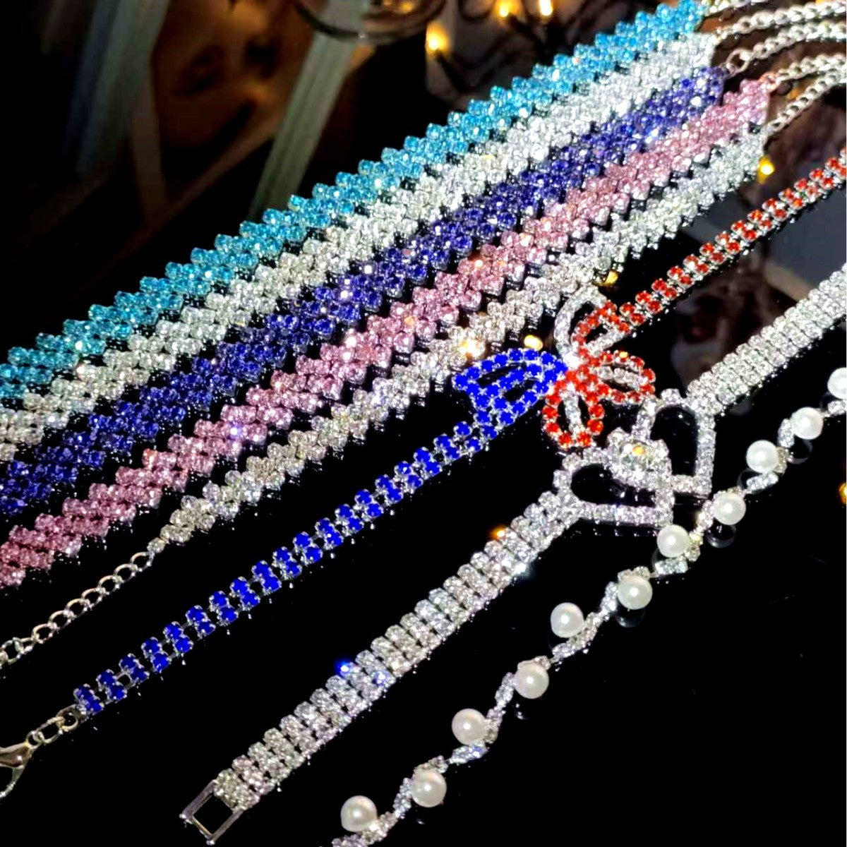 Wholesale  super flash full diamond bracelet