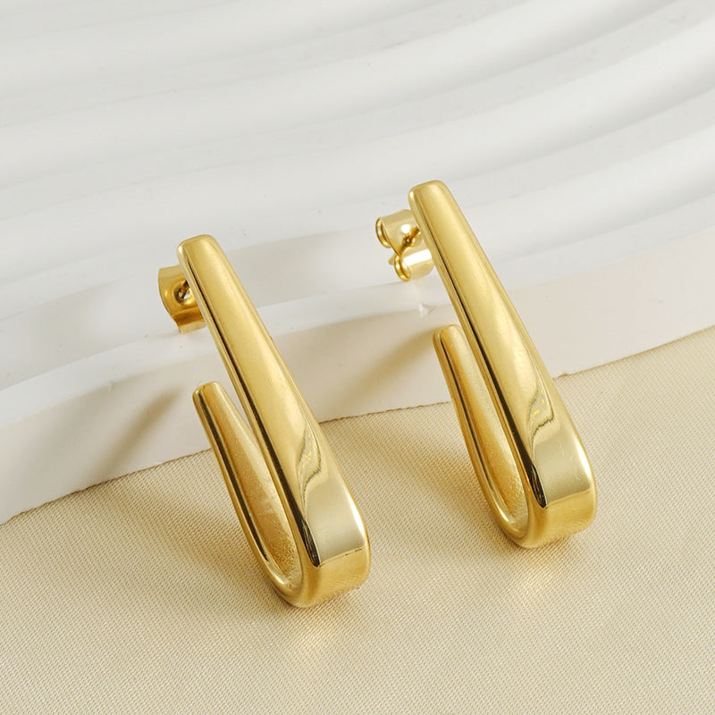 Wholesale titanium steel earrings jewelry