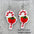 Wholesale Christmas Halloween  candy crutch lollipop wooden earrings