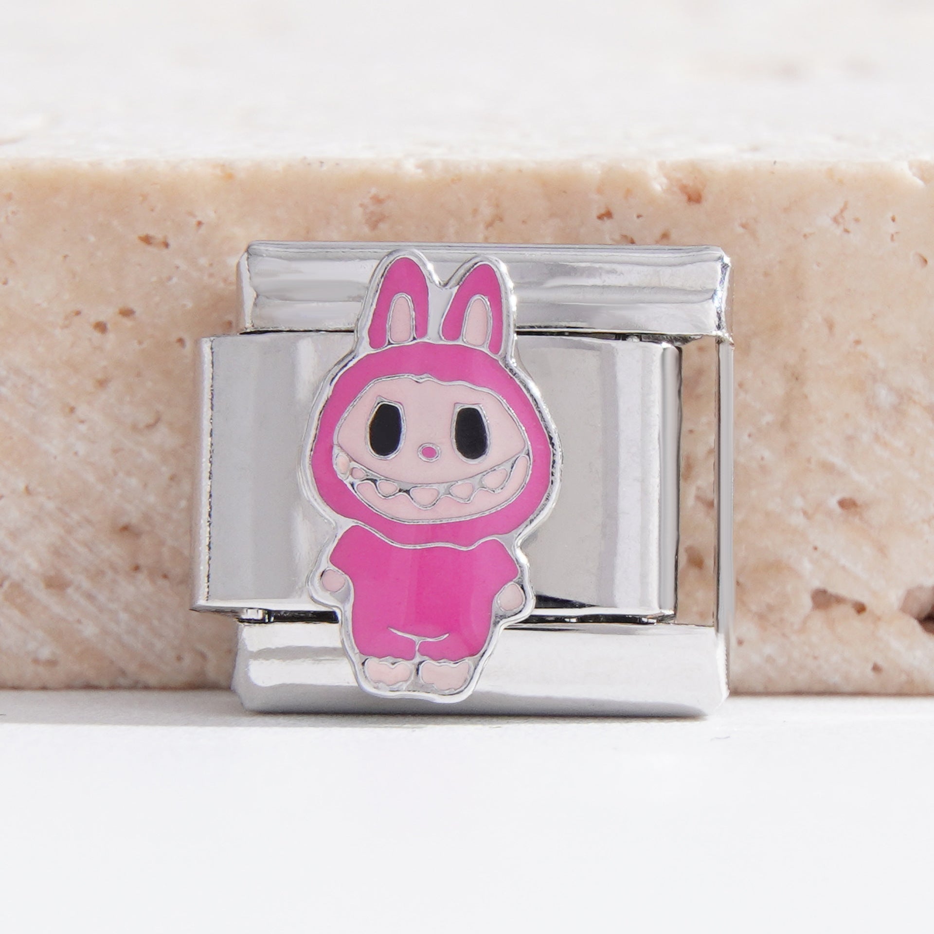 Wholesale Italian Charm Bracelet 9mm DIY Splicing Cute Cartoon Stainless Steel Composable Bracelet