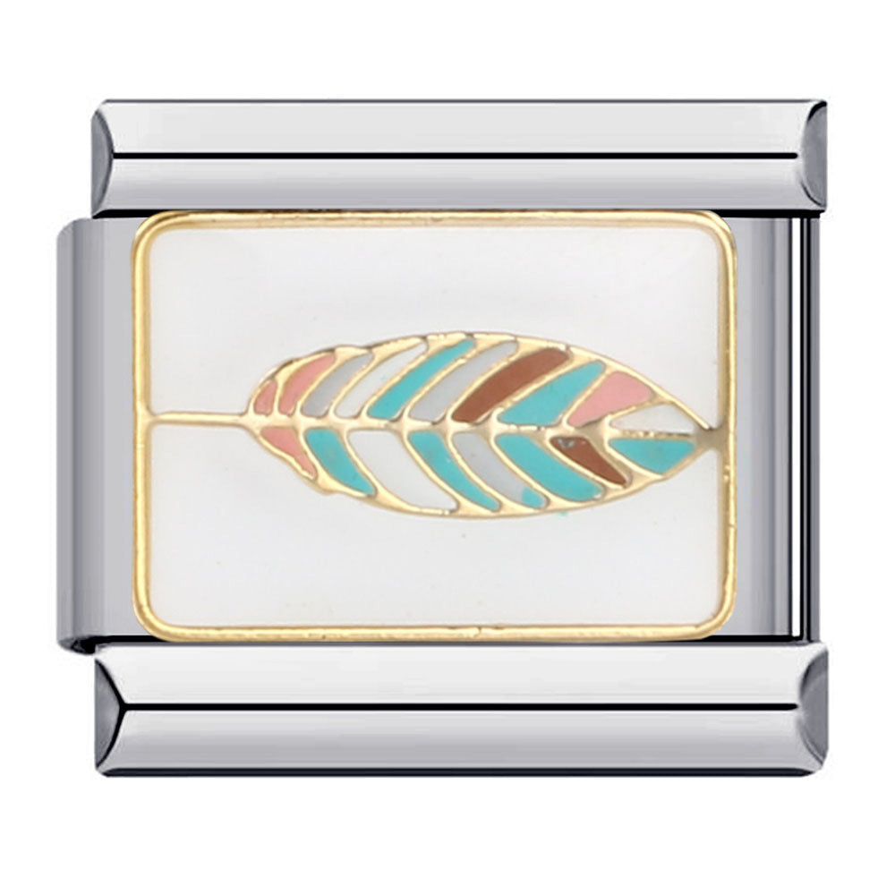 Wholesale 9mm Italian Charm Starter Bracelets DIY square Single Section Creative Stainless Steel Composable Bracelet