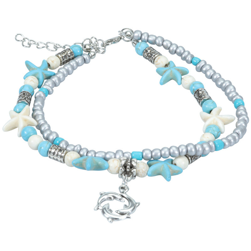 Wholesale anklet turtle anklet shell starfish anklet