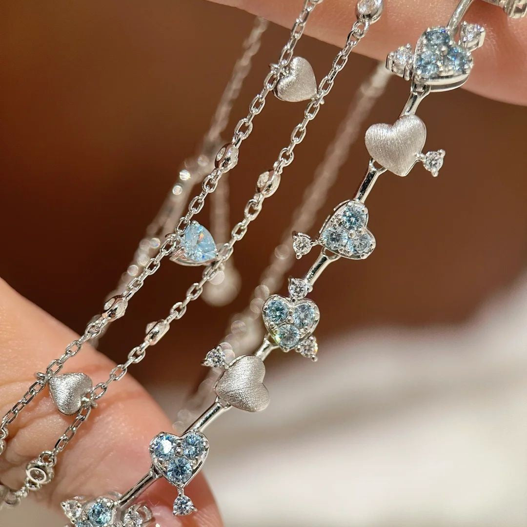 Wholesale Heart Patchwork Bracelet Light Luxury Bracelet