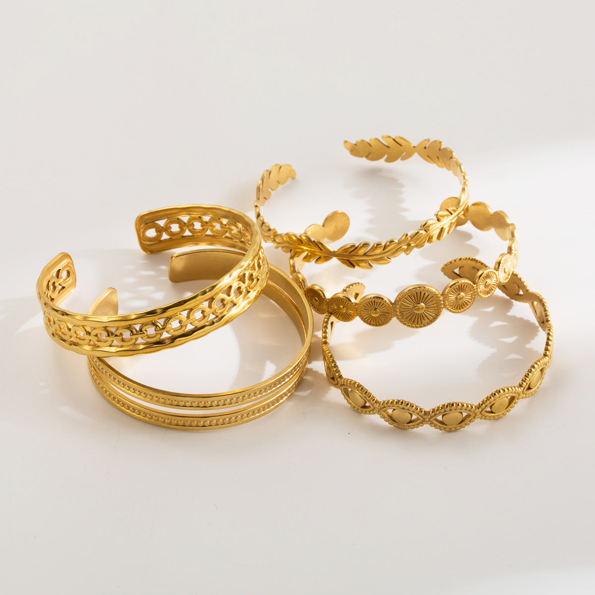 Wholesale Retro Simple Open Stainless Steel Bracelet ACC-BT-BP001