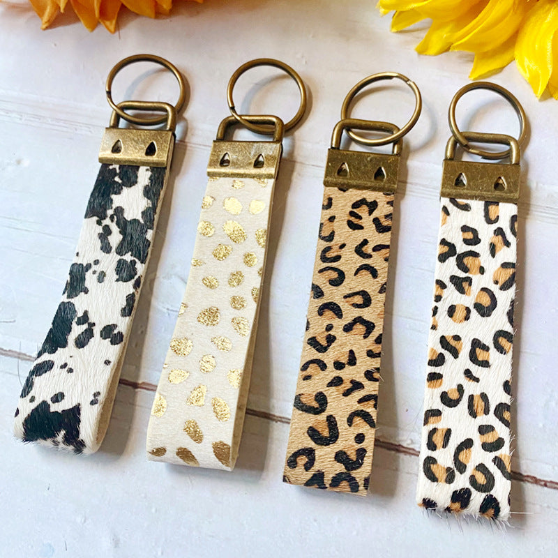 Wholesale Retro Bohemian Leather Keychain Fashion Car Key Accessory And Bag Charm For Gift Giving