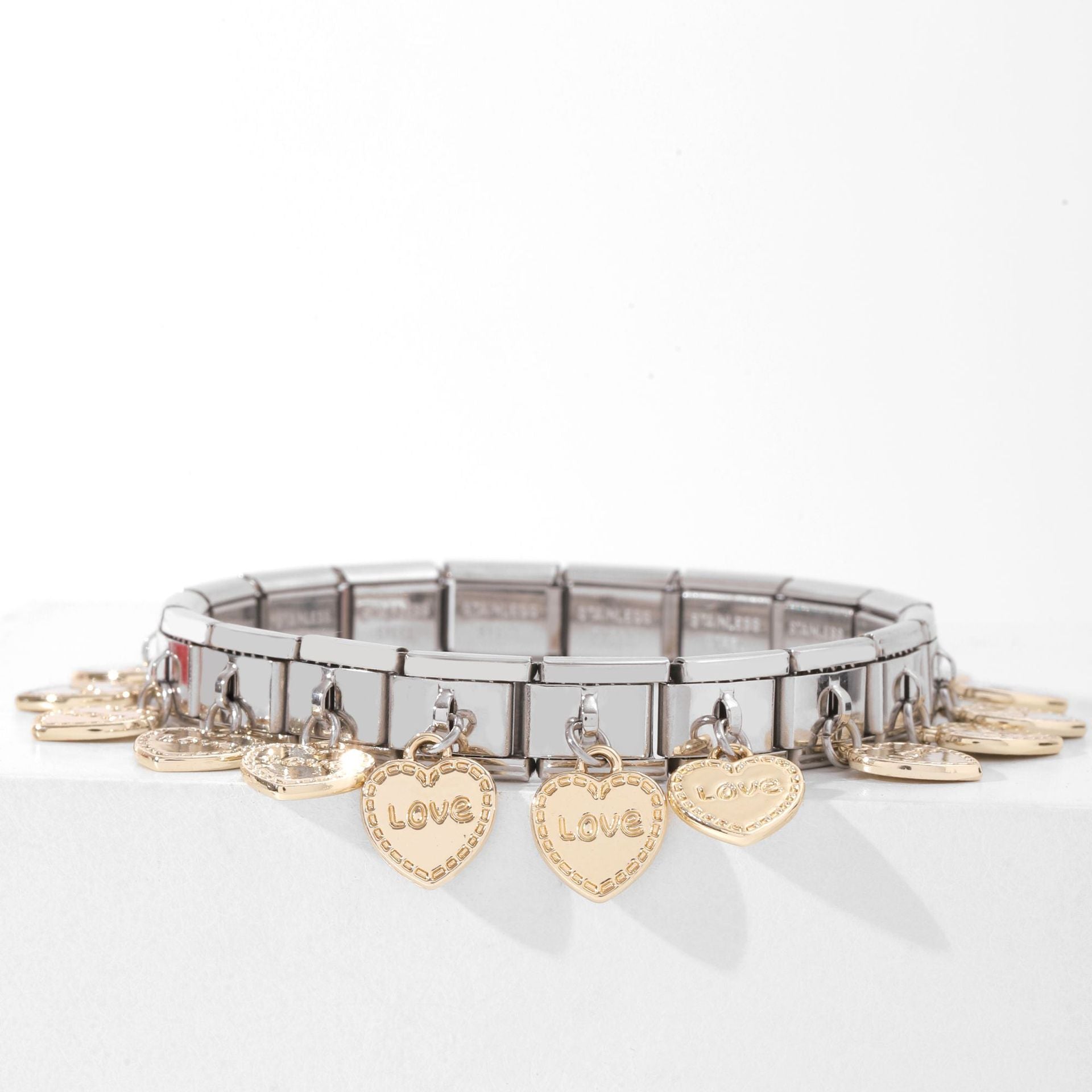 Wholesale Italian Charm Bracelet Charm Module Stainless Steel Bracelet 9mm DIY Pattern Free Stitching Detachable Composable Bracelet ACC-BT-XY001