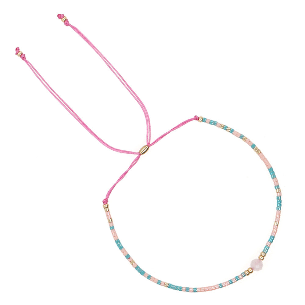 Bracelet perlé naturel de style bohème en gros