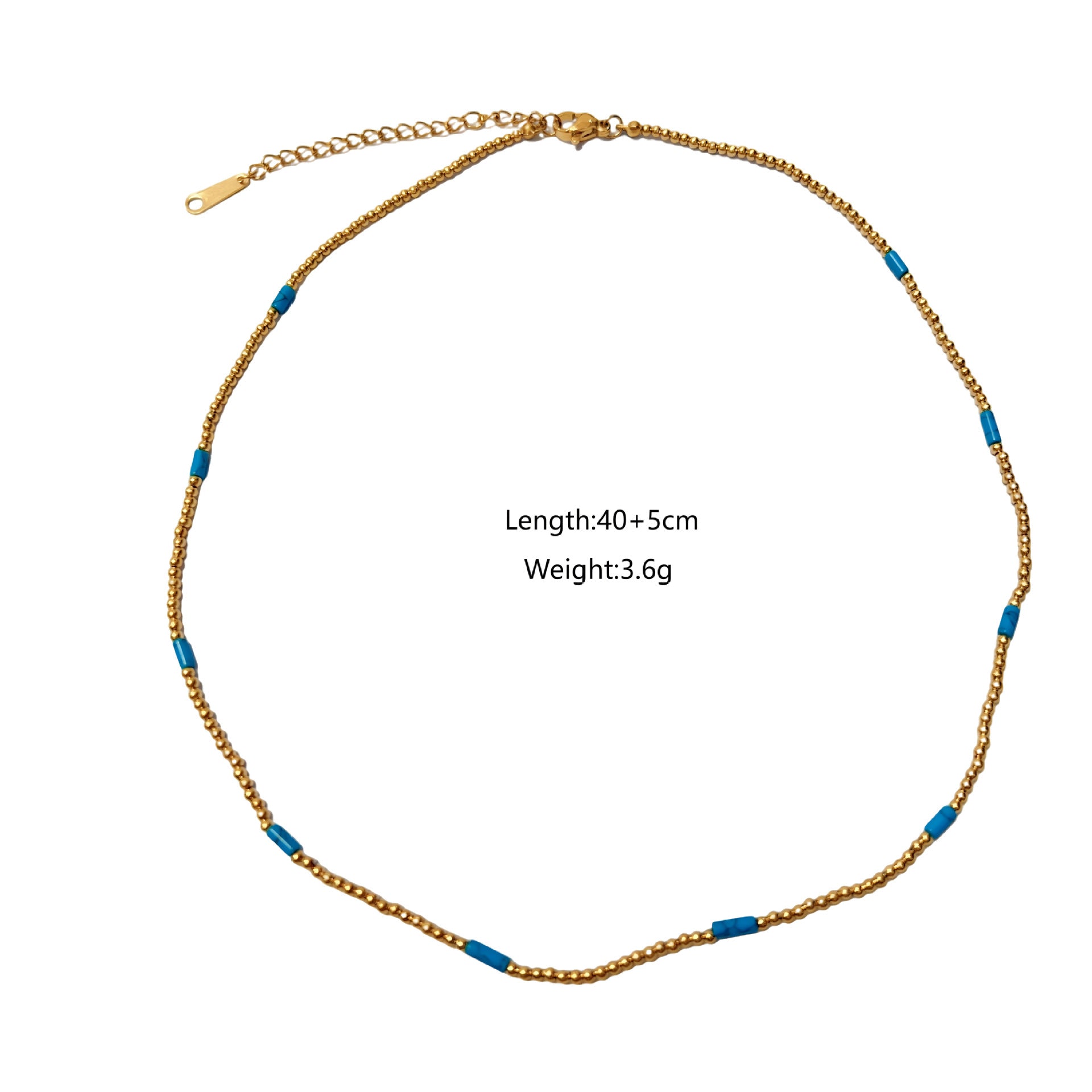 Wholesale  pearl crystal elements Bohemian stainless steel natural stone steel beads necklace