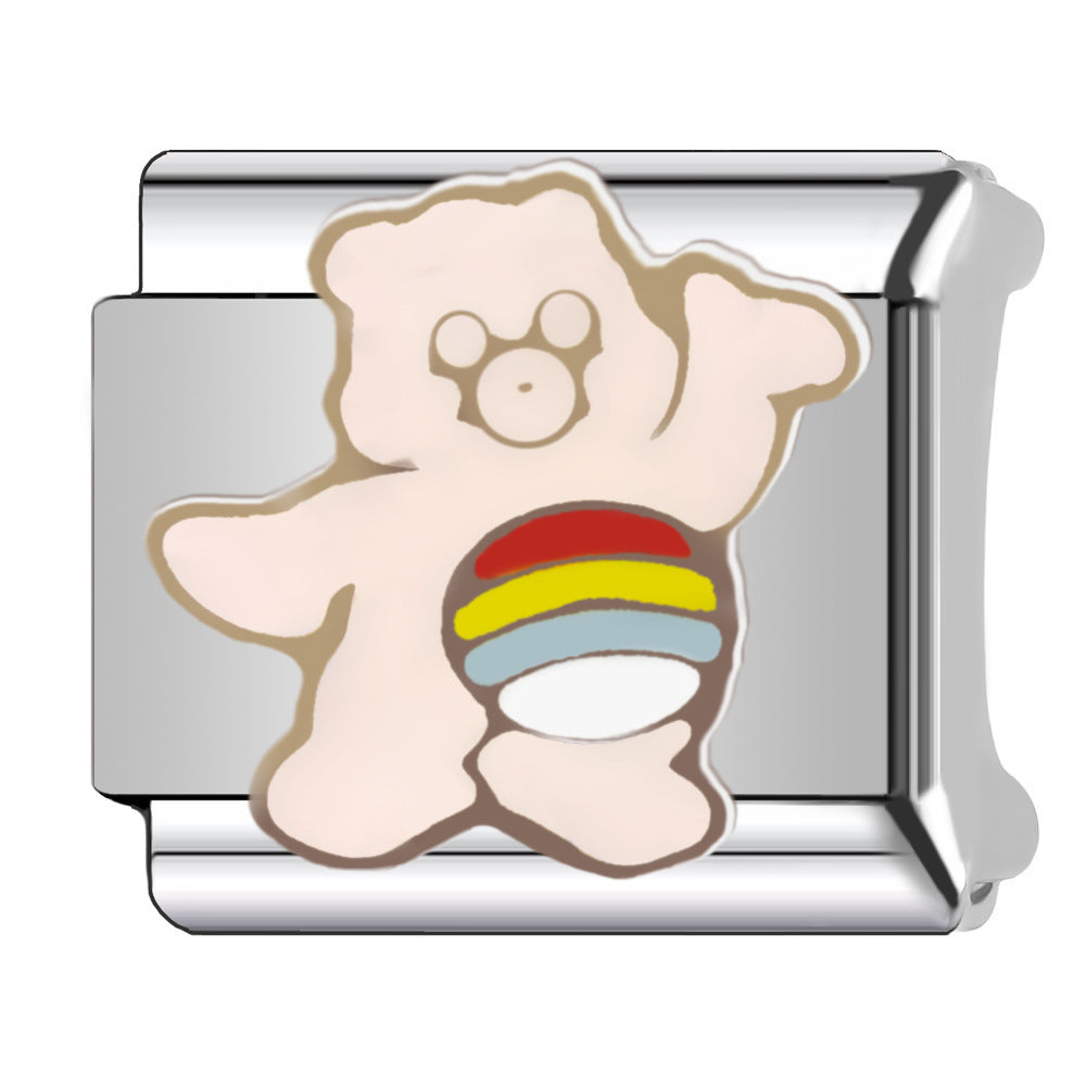 Wholesale  Italian Charm Bracelet 9mm DIY Splicing  Creative Stainless Steel Composable Bracelet