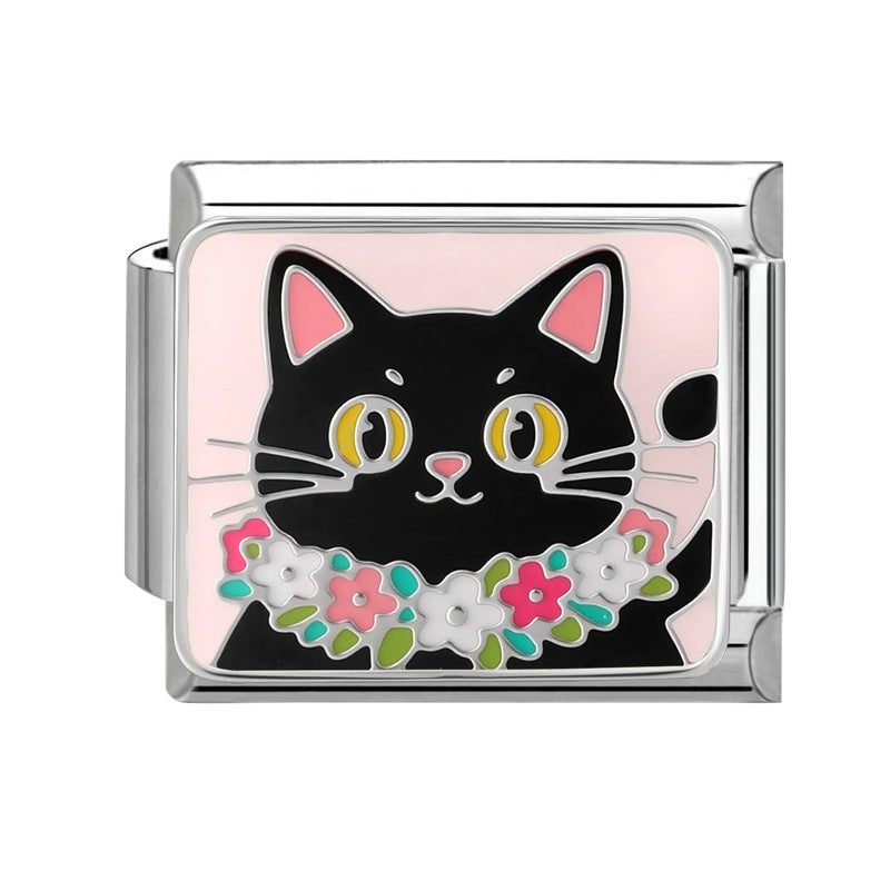 Wholesale 9mm Italian Charm Starter Bracelets DIY Cute Pet Series Stainless Steel Composable Bracelet