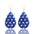 Wholesale  Flag Leather Earrings Independence Day Earrings