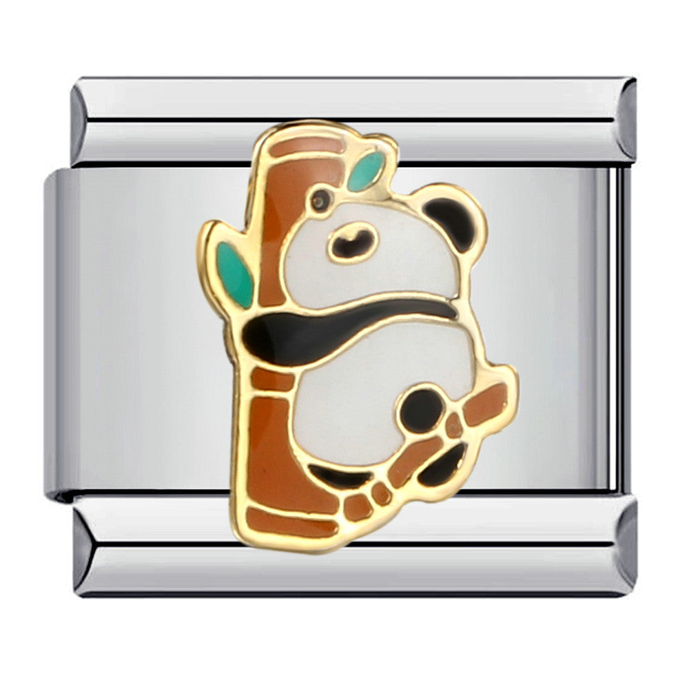 Wholesale Italian Charm Bracelet 9mm DIY Splicing Removable Small Animal Cartoon Stainless Steel Composable Bracelet ACC-BT-QiYing004