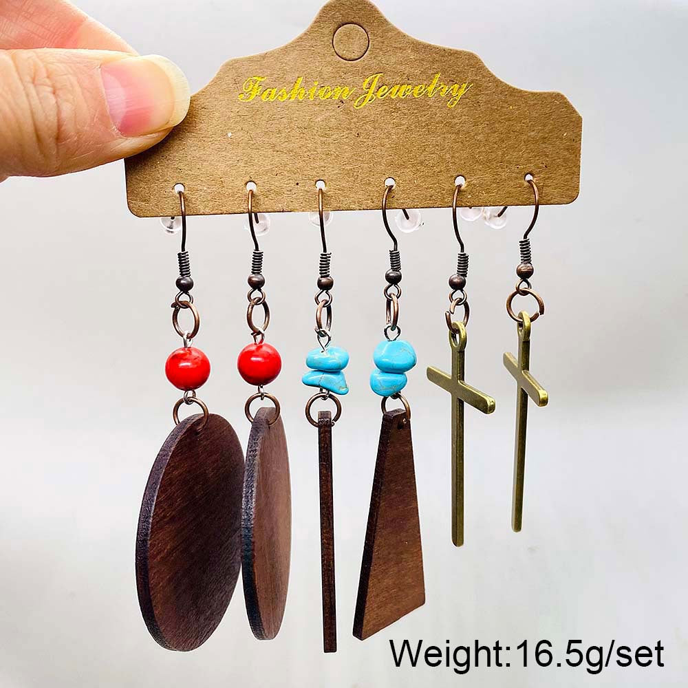 Wholesale Western Cowboy Series Earring Set