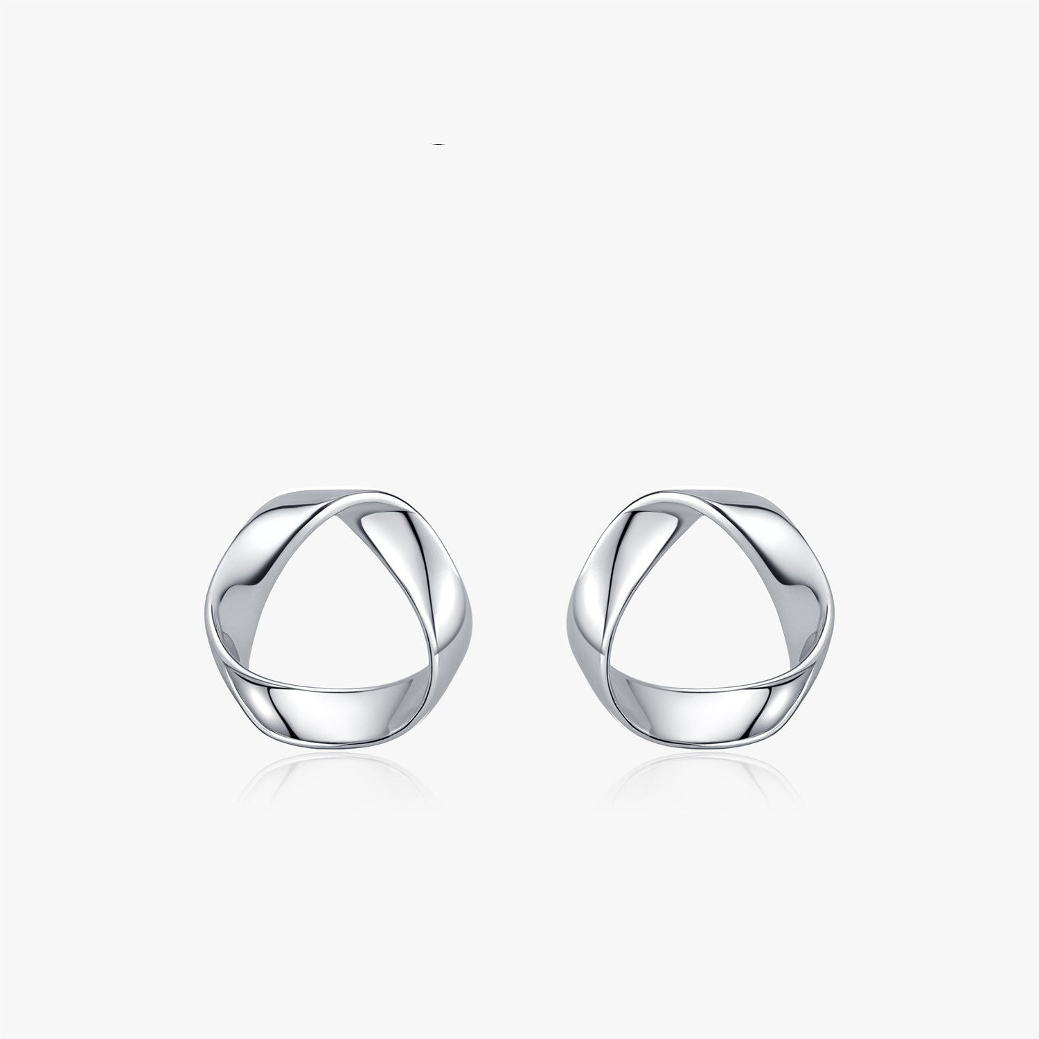 Wholesale Silver Wave Pattern Metal Earrings