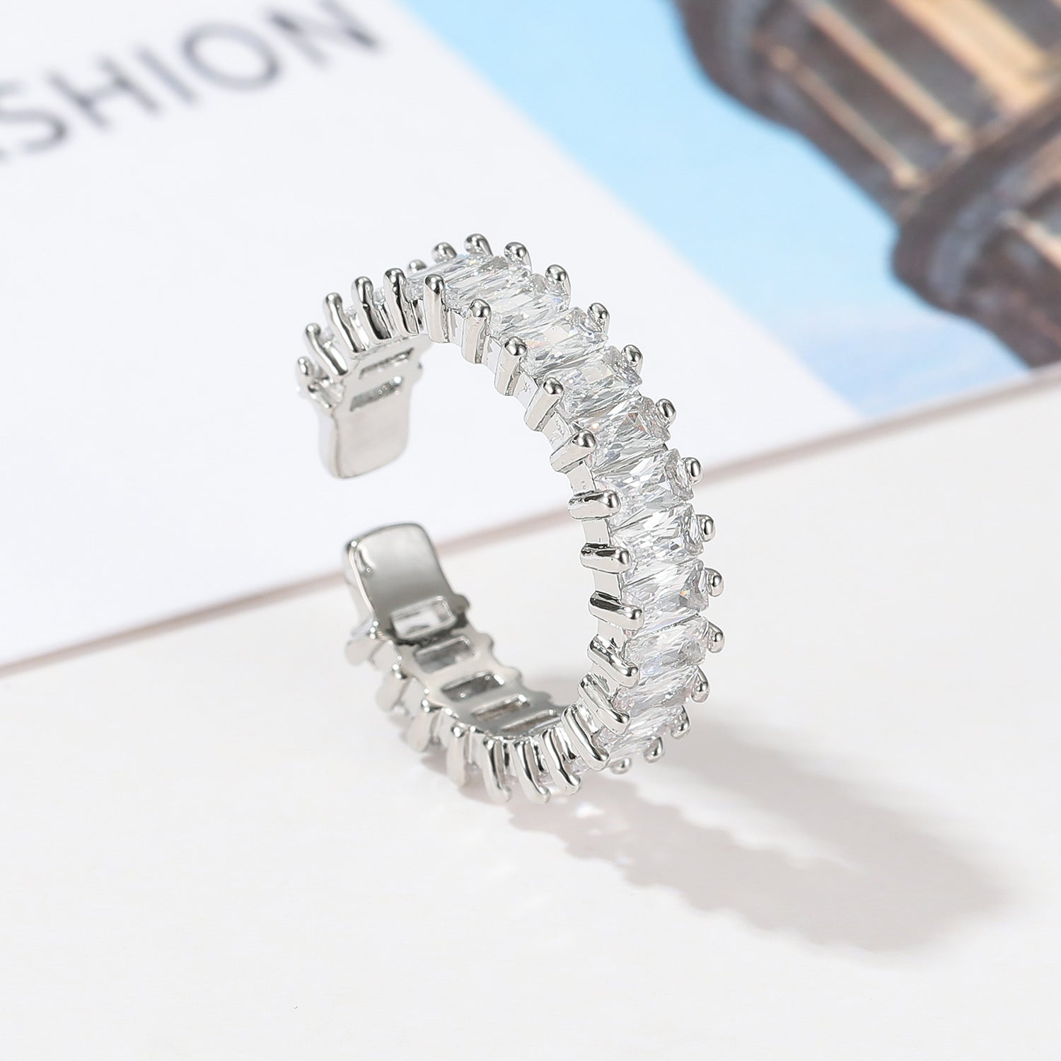 Wholesale  diamond ring row Diamond ring female zirconl ring