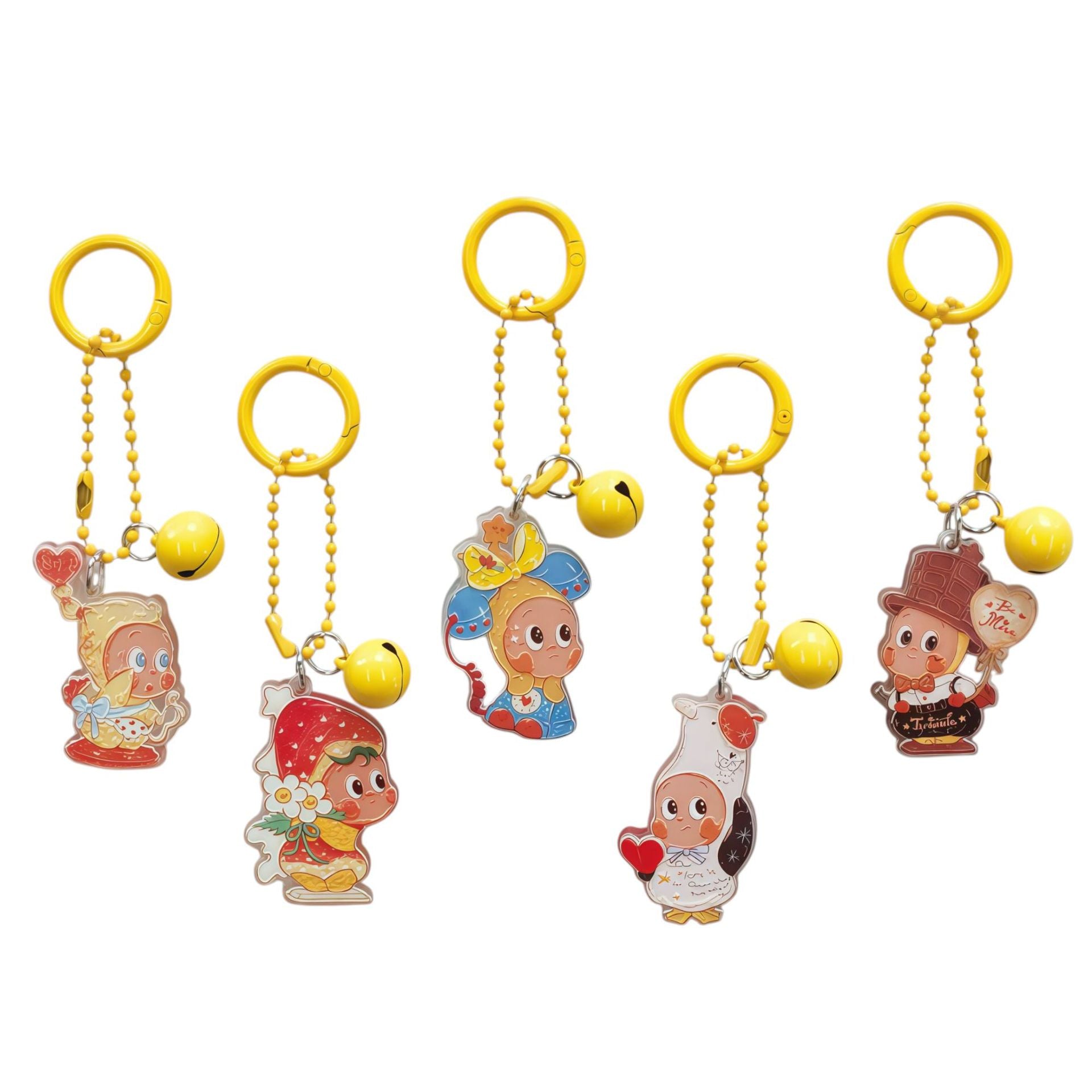 Wholesale Cute Cartoon Star Acrylic Keychain Pendant Boutique Resale Gift for Best Friend