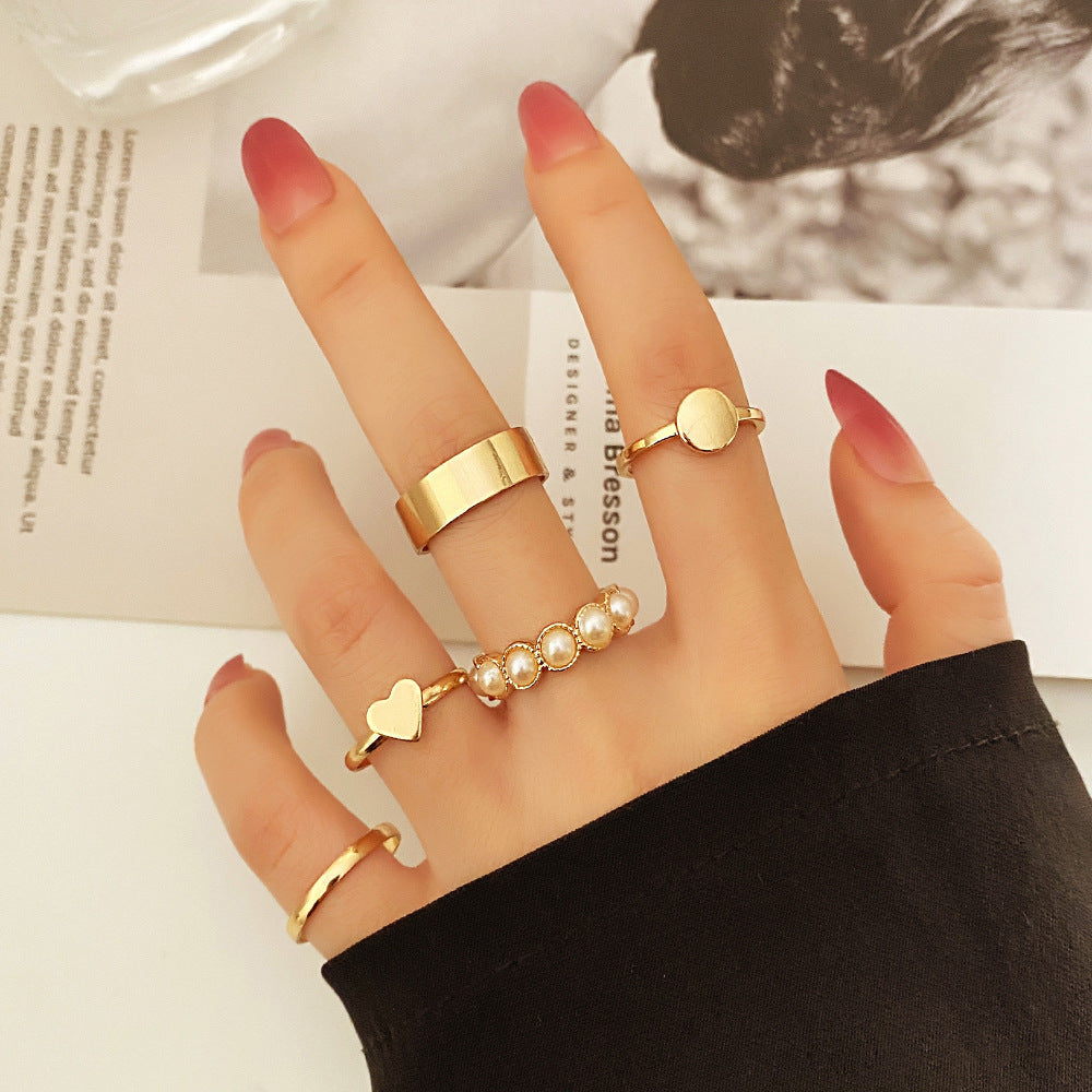 Wholesale 3pcs/set  Combination Personalized  Adjustable Plain Ring