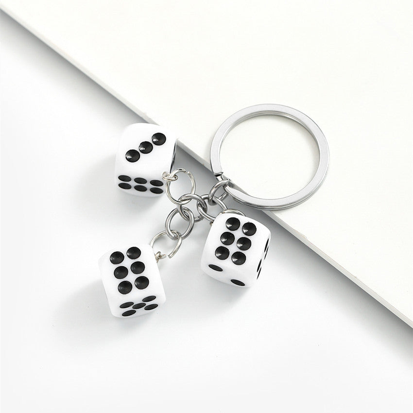 Wholesale Resin dice keychain pendant