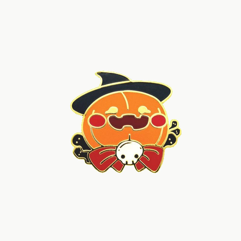 Wholesale  Halloween Pumpkin Skull Brooch